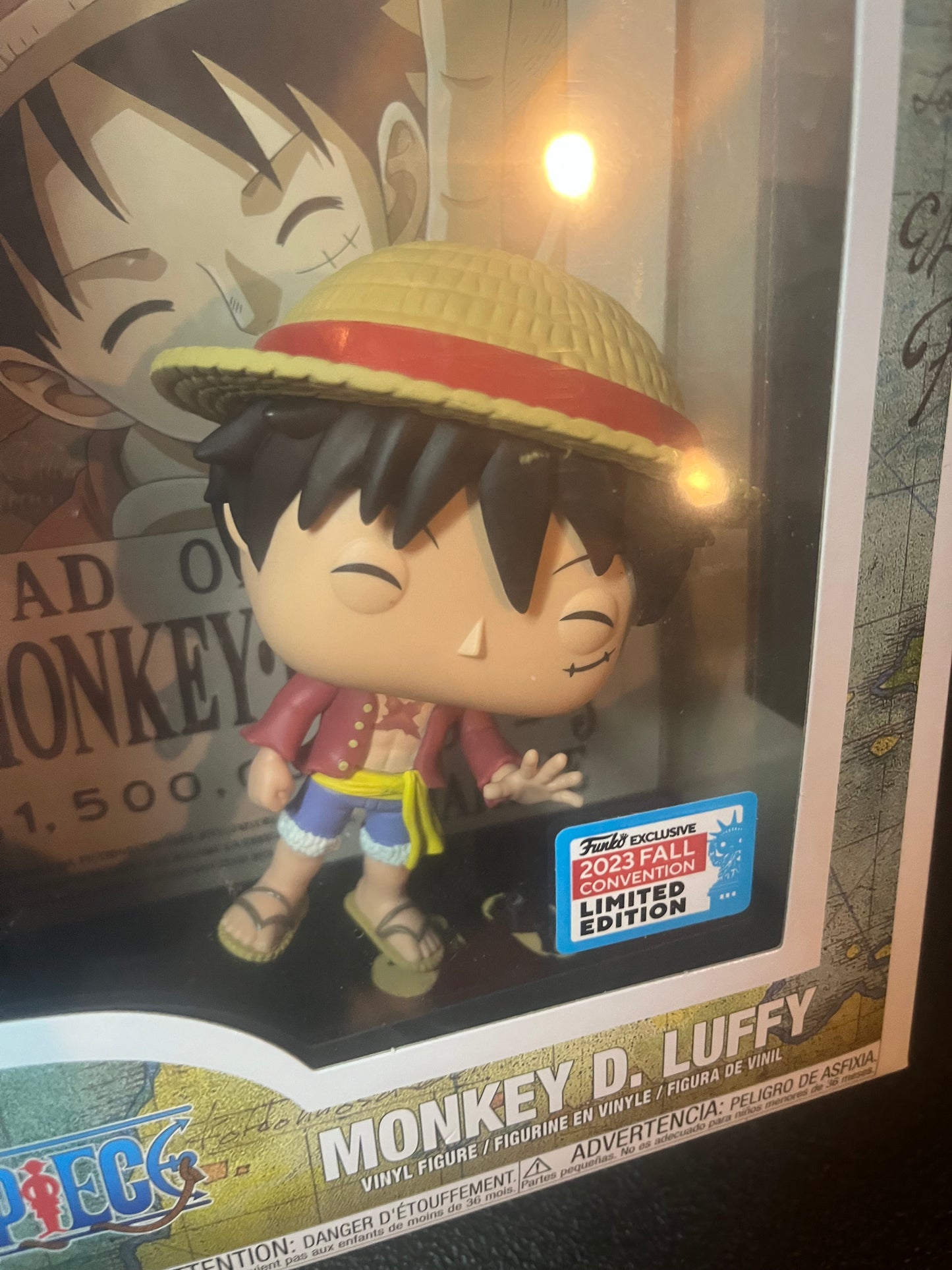 (DAMAGED) One Piece Luffy Wanted Poster Funko Pop