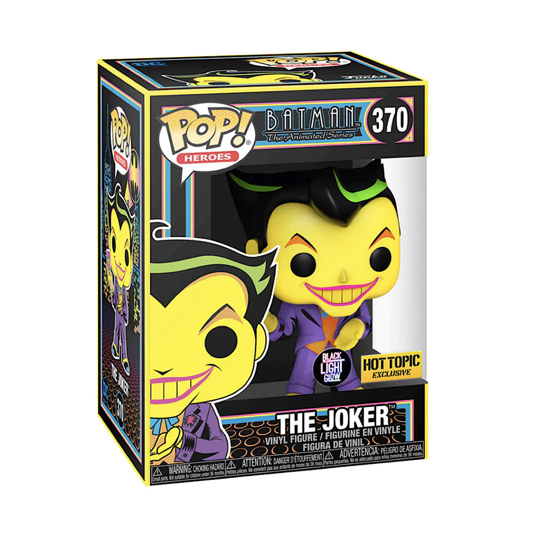 DC Joker BlackLight Hot Topic Exclusive Funko Pop