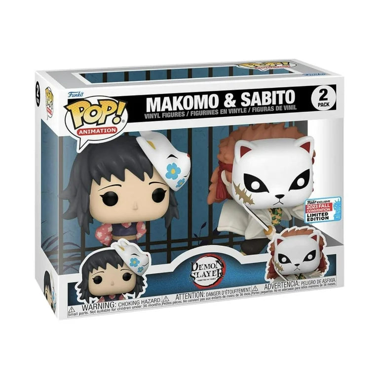 Demon Slayer Makomo & Sabito Funko Pop! Animation Vinyl Figure 2-Pack (2023 Fall Convention Exclusive)