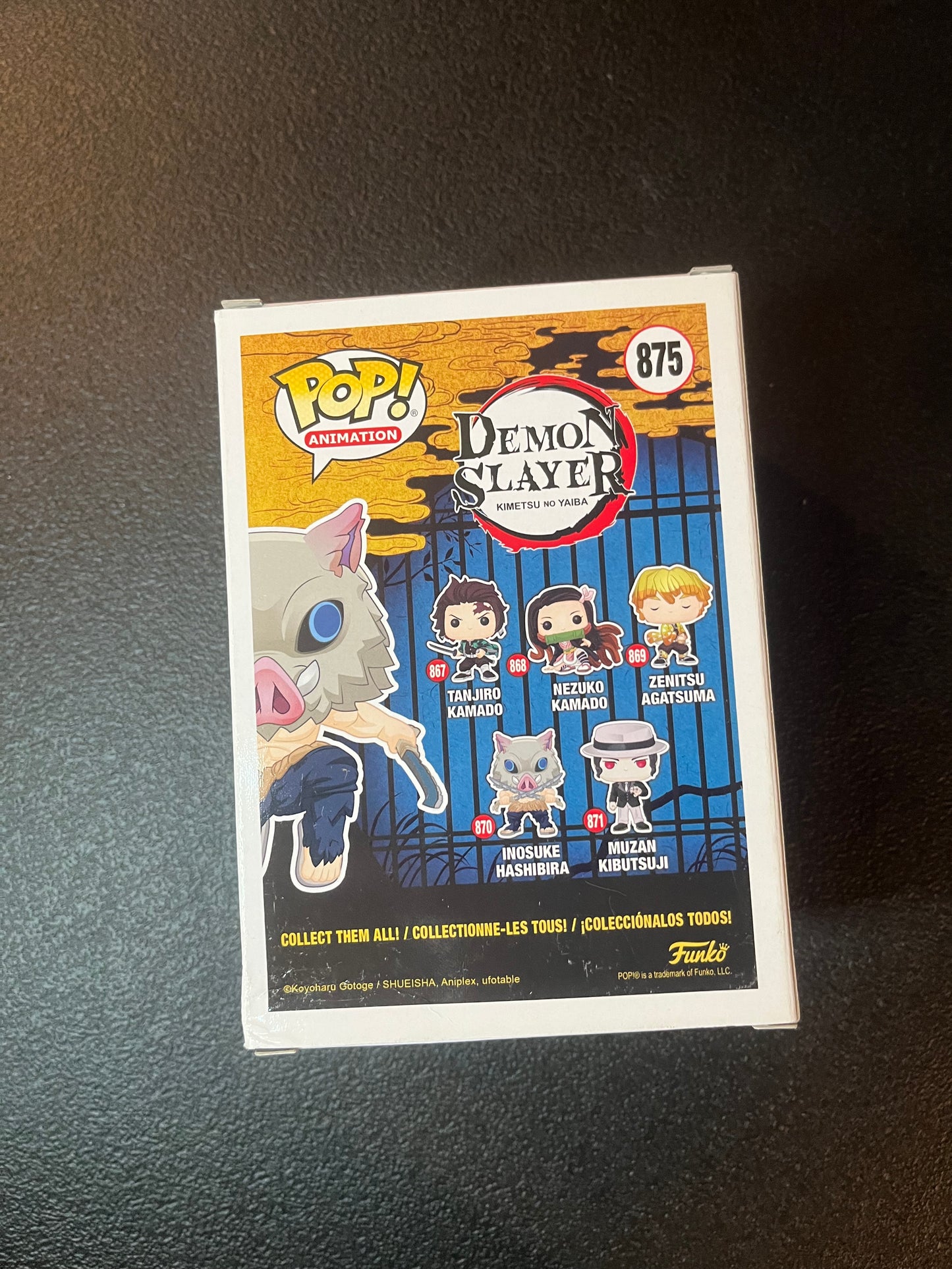 Inosuke Hashibira #875 (Flocked) Funko Pop! - Demon Slayer - Chalice Collectibles Exclusive