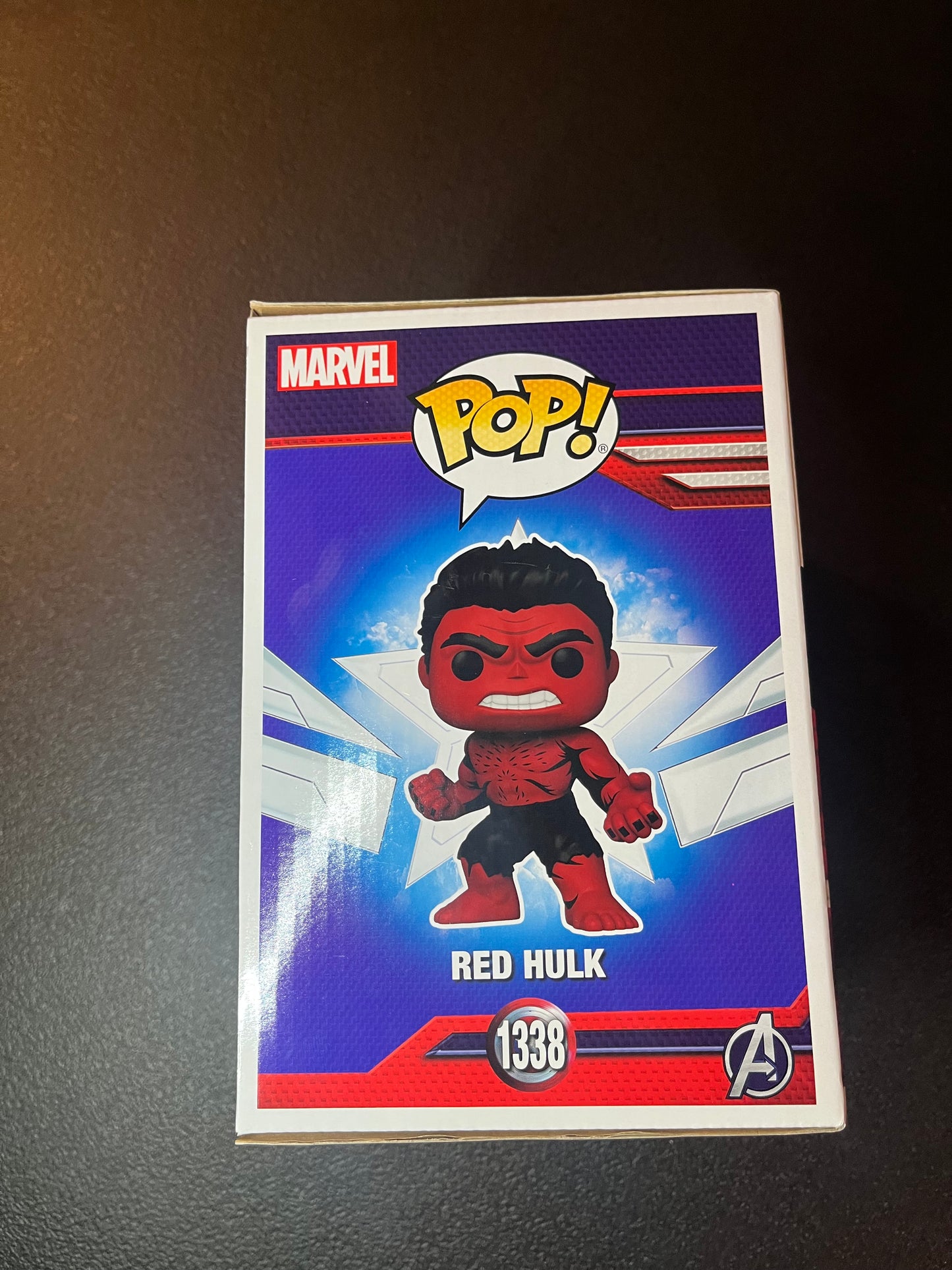 Funko POP! Marvel: Captain America Brave New World Red Hulk Retro Comic Deco Figure (Target Exclusive)