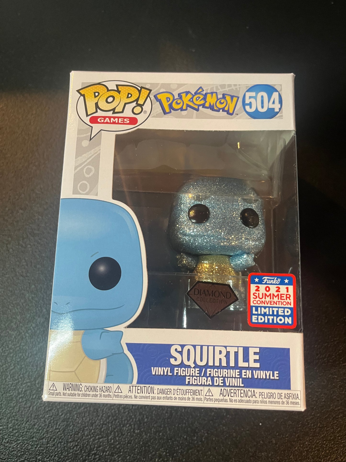 Funko POP! Games: Pokemon Squirtle Diamond Summer Convention