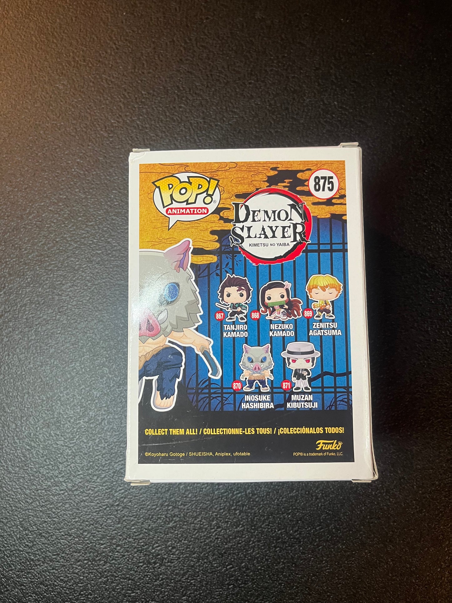 Inosuke Hashibira #875 (Flocked) Funko Pop! - Demon Slayer - Chalice Collectibles Exclusive