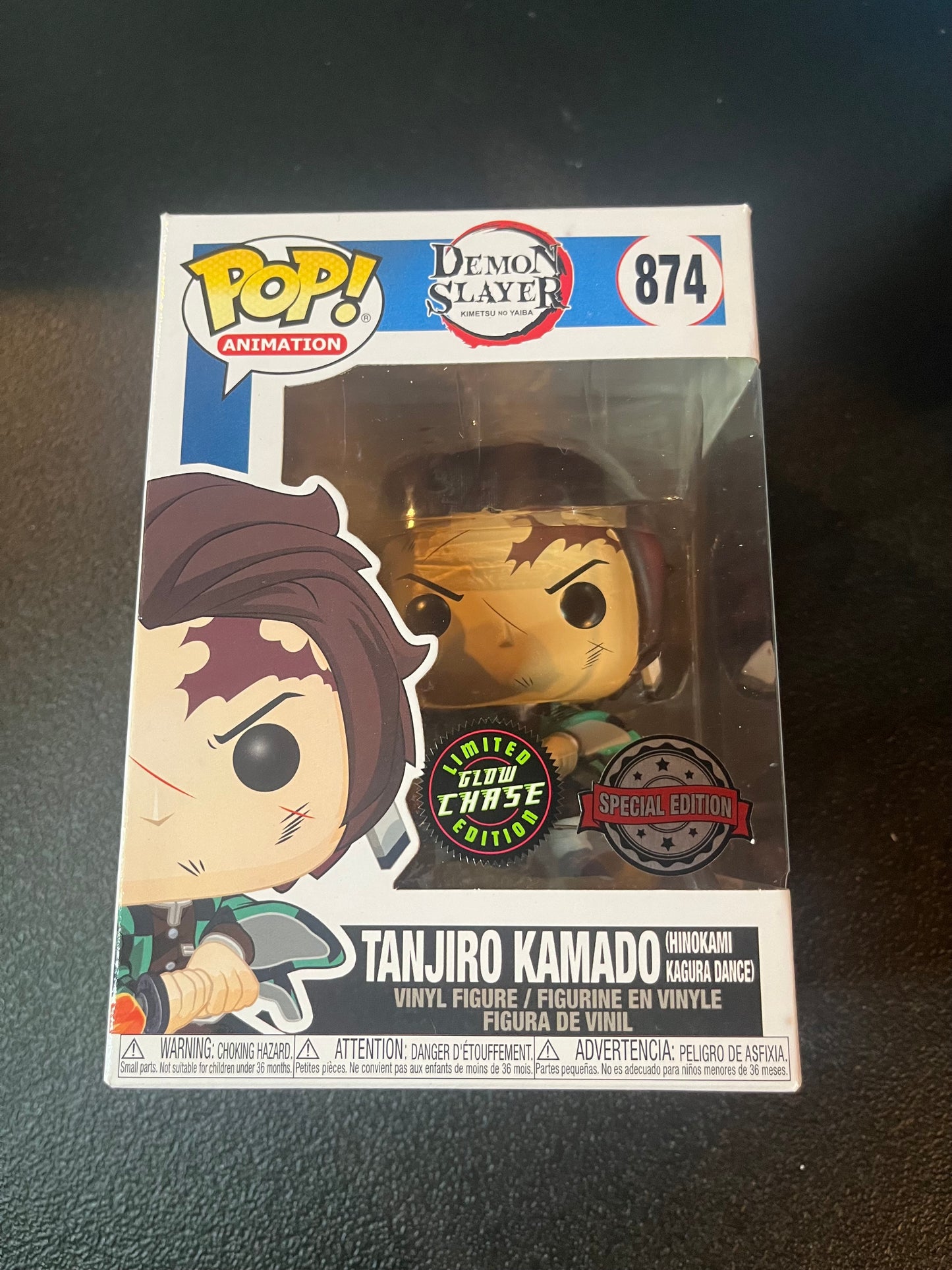 Funko POP! Demon Slayer #874 Tanjiro Kamado (Hinokami Kagura Dance) - Glow Chase