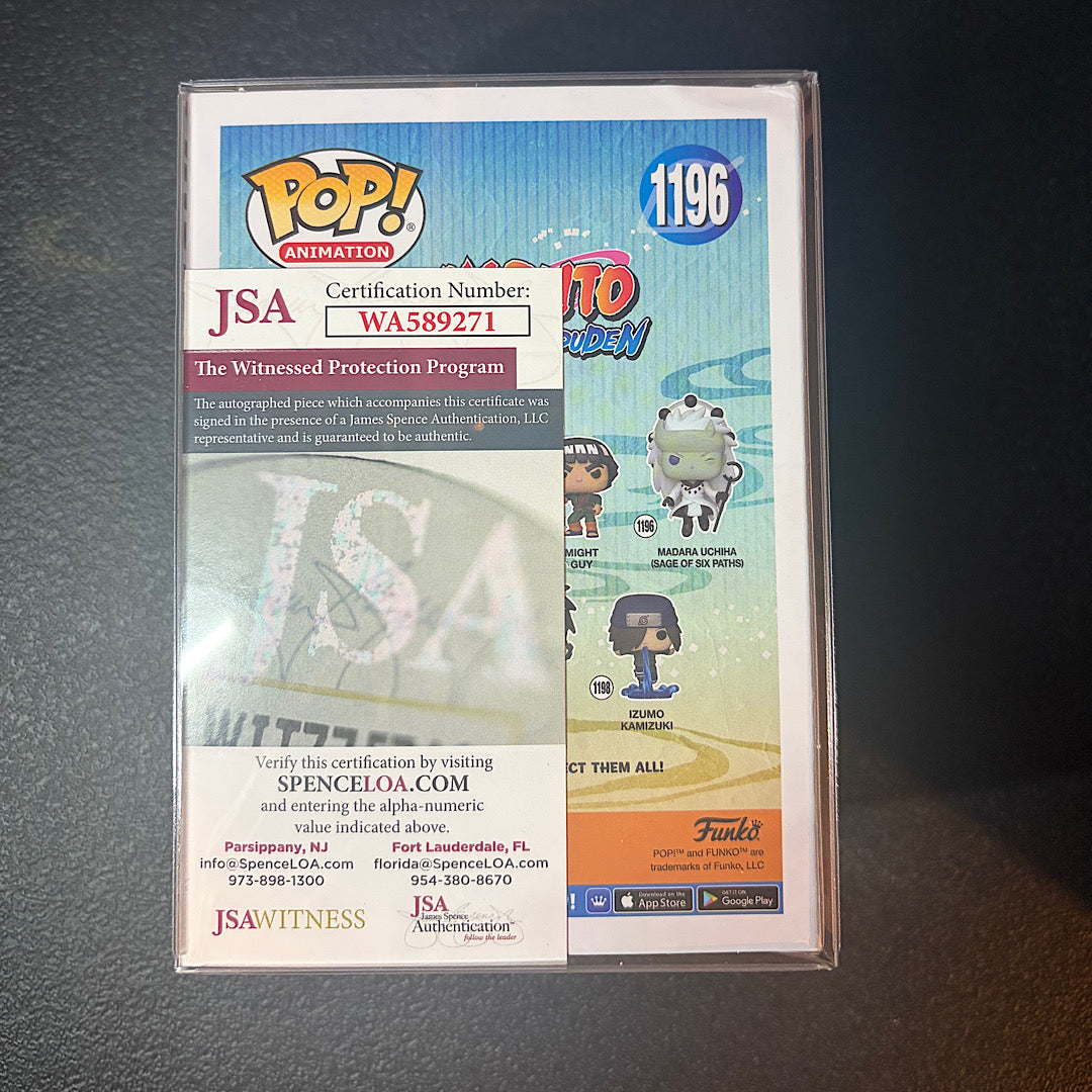 Naruto Madara Uchiha Sage Of Six Paths Autographed Funko Pops