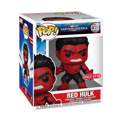 Funko POP! Marvel: Captain America Brave New World Red Hulk Retro Comic Deco Figure (Target Exclusive)