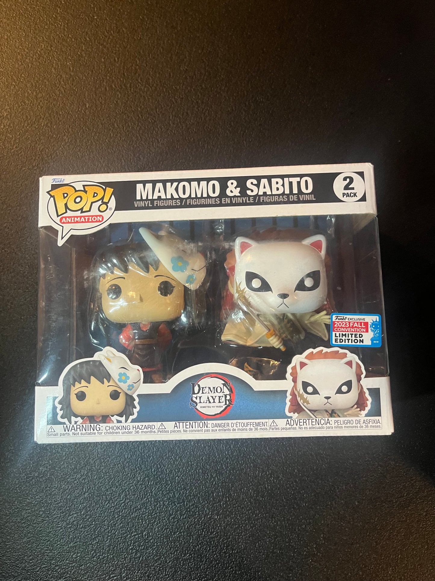 Demon Slayer Makomo & Sabito Funko Pop! Animation Vinyl Figure 2-Pack (2023 Fall Convention Exclusive)