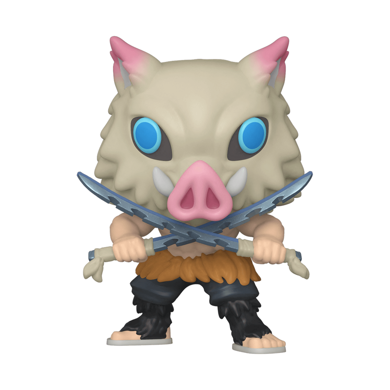Inosuke Hashibira #875 (Flocked) Funko Pop! - Demon Slayer - Chalice Collectibles Exclusive