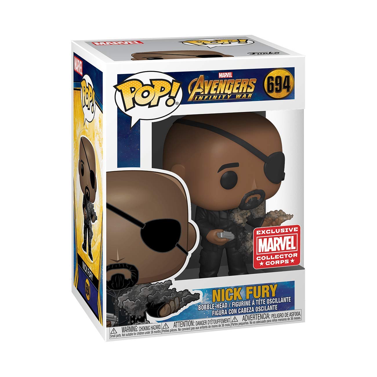Funko Pop! Marvel Collector Corps Exclusive End Credits Nick Fury #694