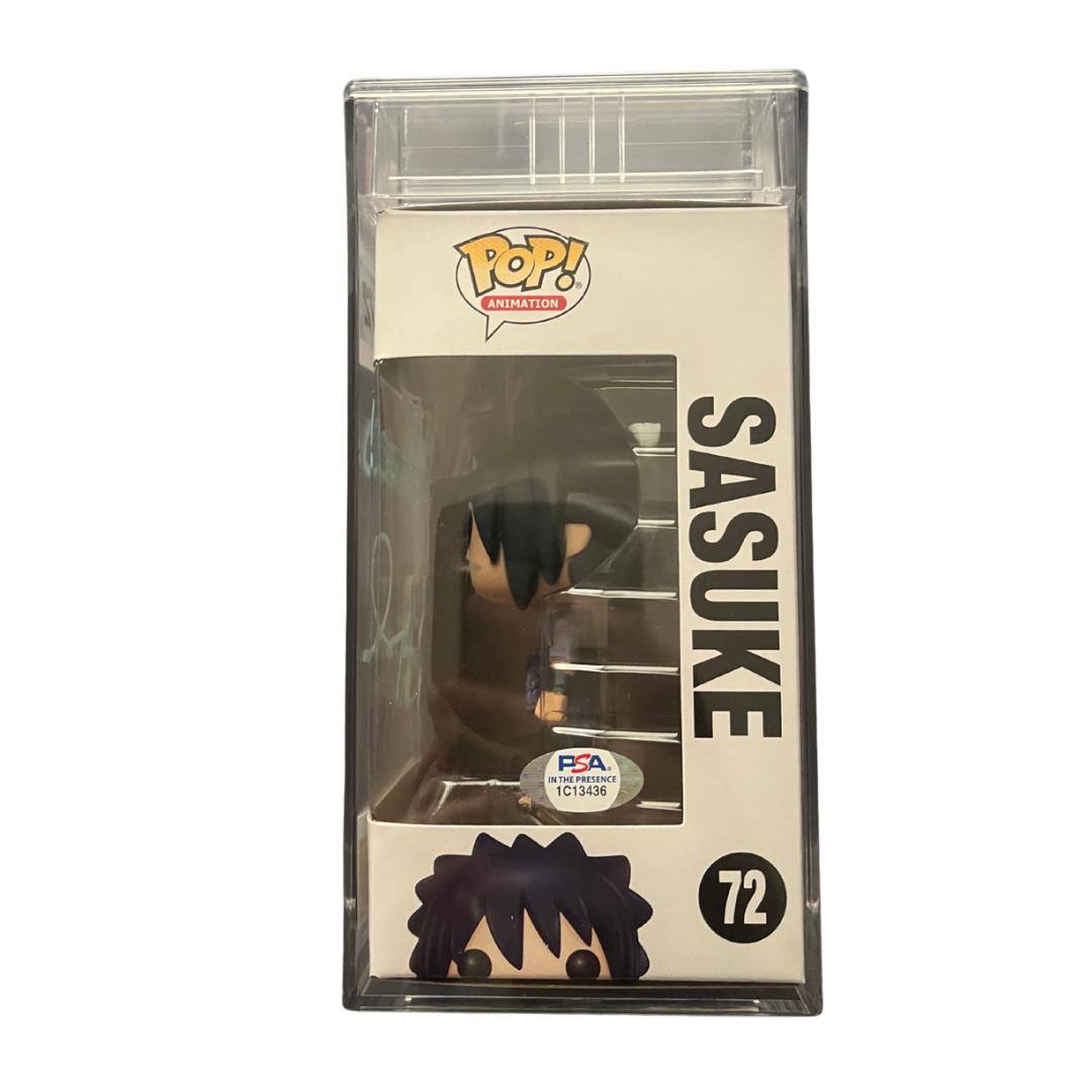 Naruto Sasuke Signed Autograph PSA Funko Pop