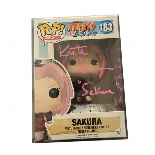 Naruto Sakura Signed Autographed Funko Pop