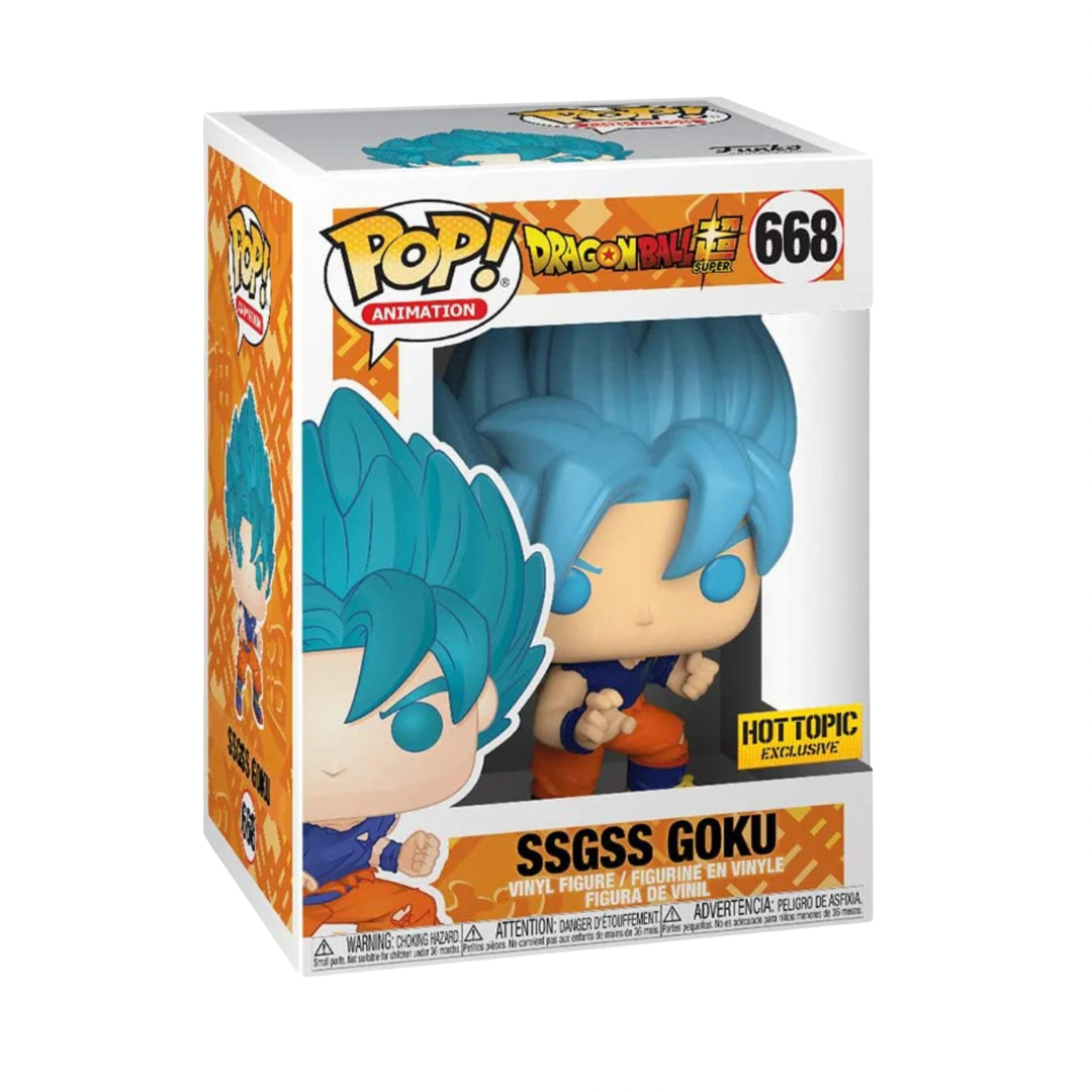 Dragon Ball Super SSGSS Goku Hot Topic Exclusive Funko Pop