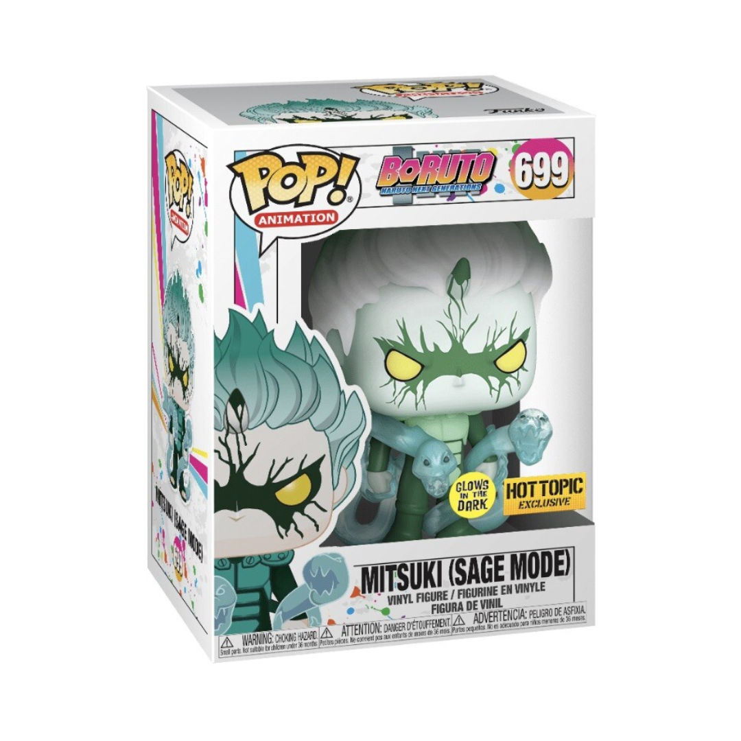 Naruto Mitsuki Sage Mode Glow In The Dark Hot Topic Exclusive Funko Pop