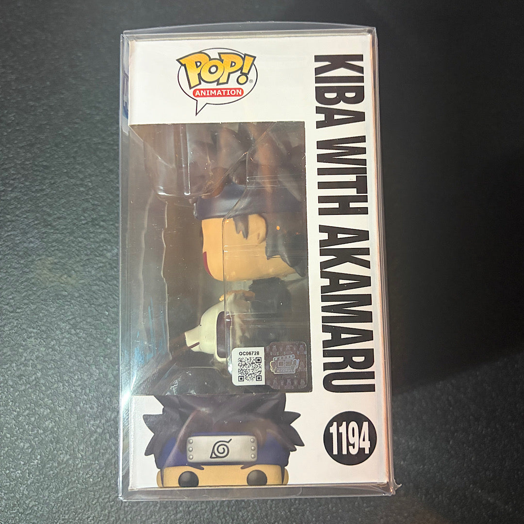 Naruto Kiba With Akamaru Autographed Funko Pop