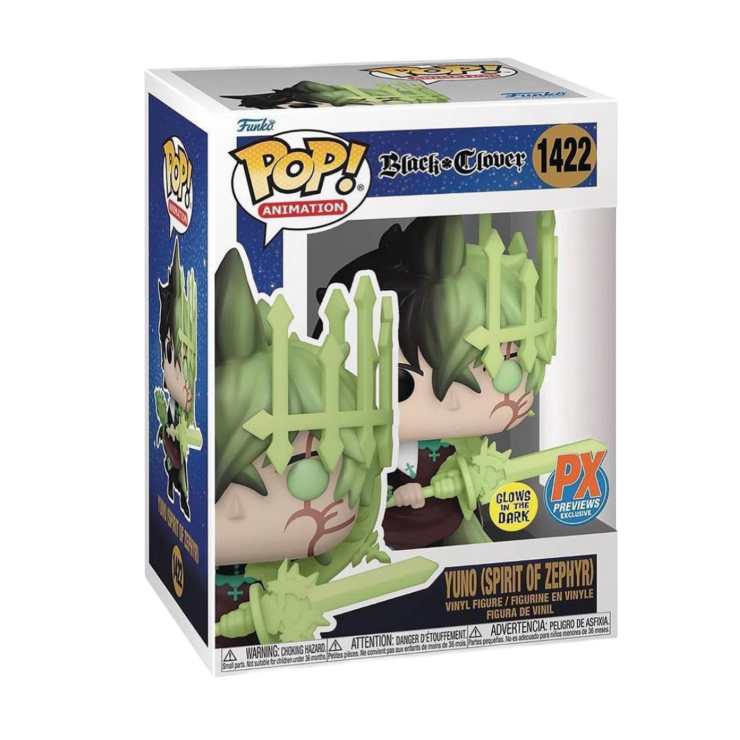BLACK CLOVER TUNO (SORT OFZERNIE) PX EXCLUSIVE GLOW IN THE DARK FUNKO POP