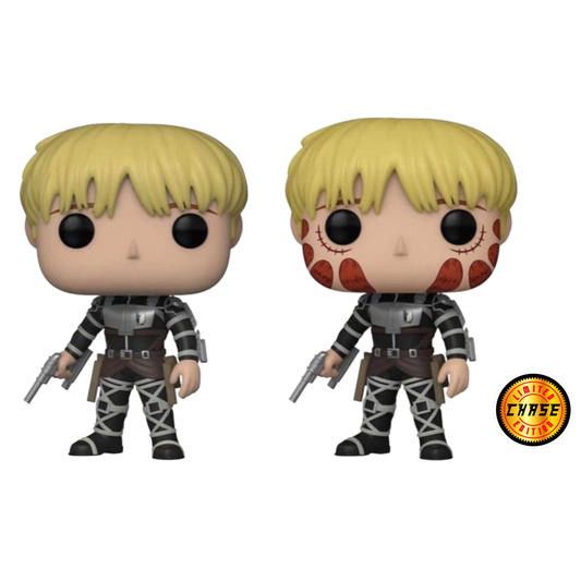 ATTACK ON TITAN ARMIN ARLELT COMMON AND CHASE FUNKO POP BUNDLE