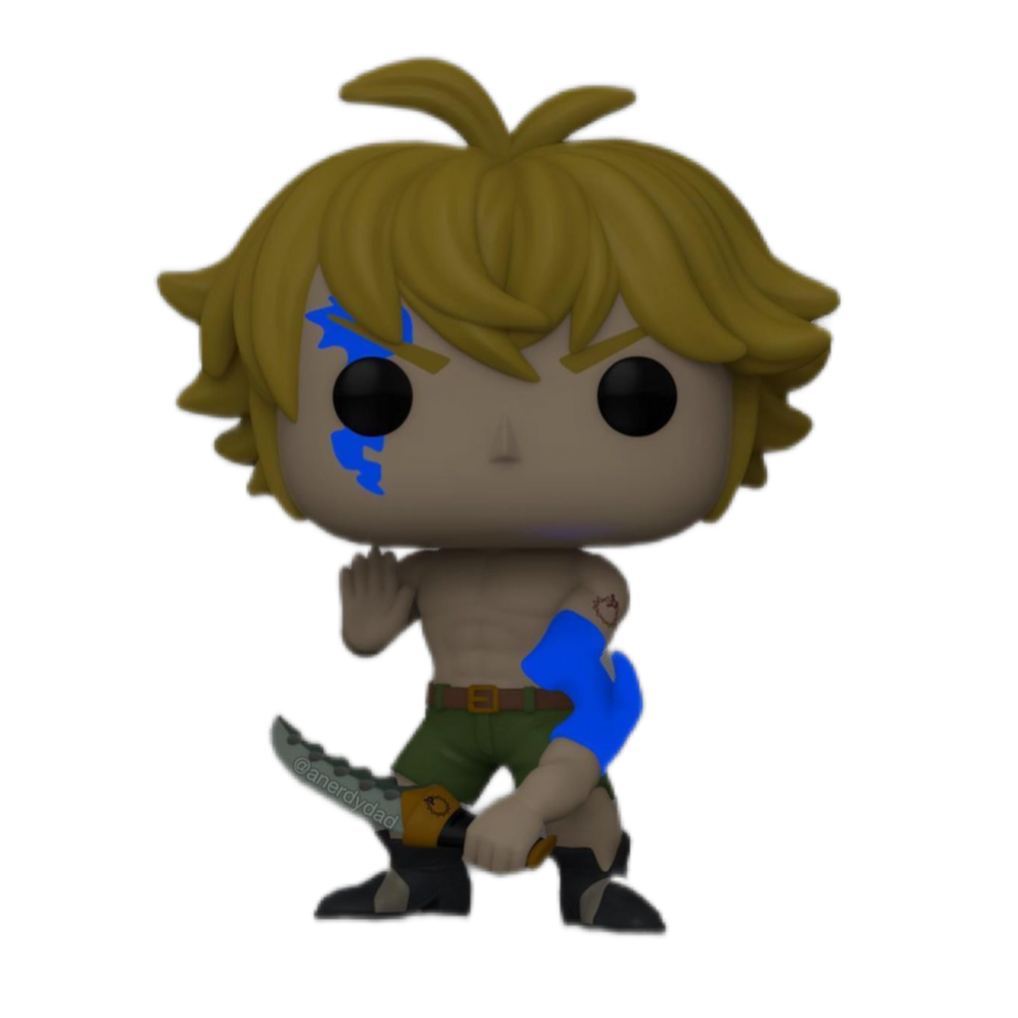 (PREORDER) Seven Deadly Sins Meliodas 2 Common And 1 Chase PX Exclusive Funko Pop Bundle