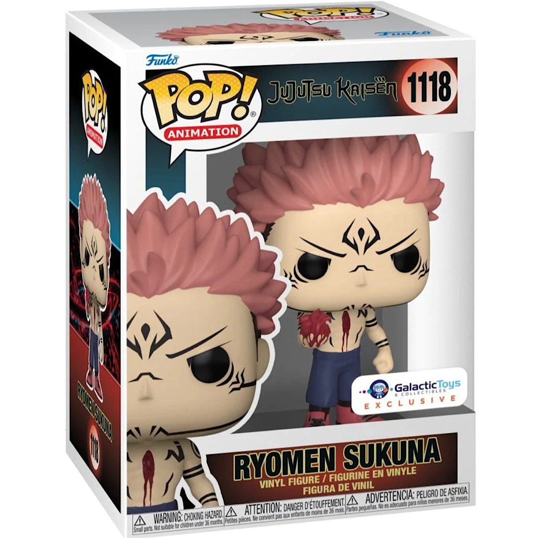 Galactic Toys Exclusive Funko Pop! Animation: JJK- Sukuna W/ Heart Common Pop Vinyl