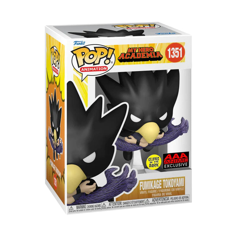 FUNKO POP! ANIAMTION: My Hero Academia - Fumikage Tokoyami Glow (AAA Exclusive) PRE-ORDER