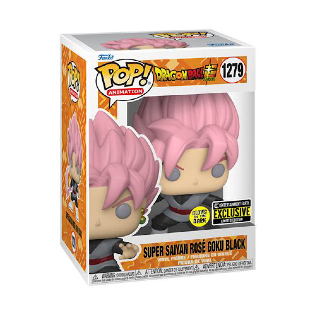 Dragon Ball Super Saiyan Rose Goku Black Glow in the Dark Entertainment Earth Exclusive Funko Pop
