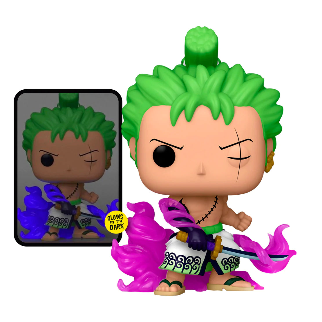 (PREORDER) Funko Pop Animation: One Piece - Zoro Enma Glow Exclusive