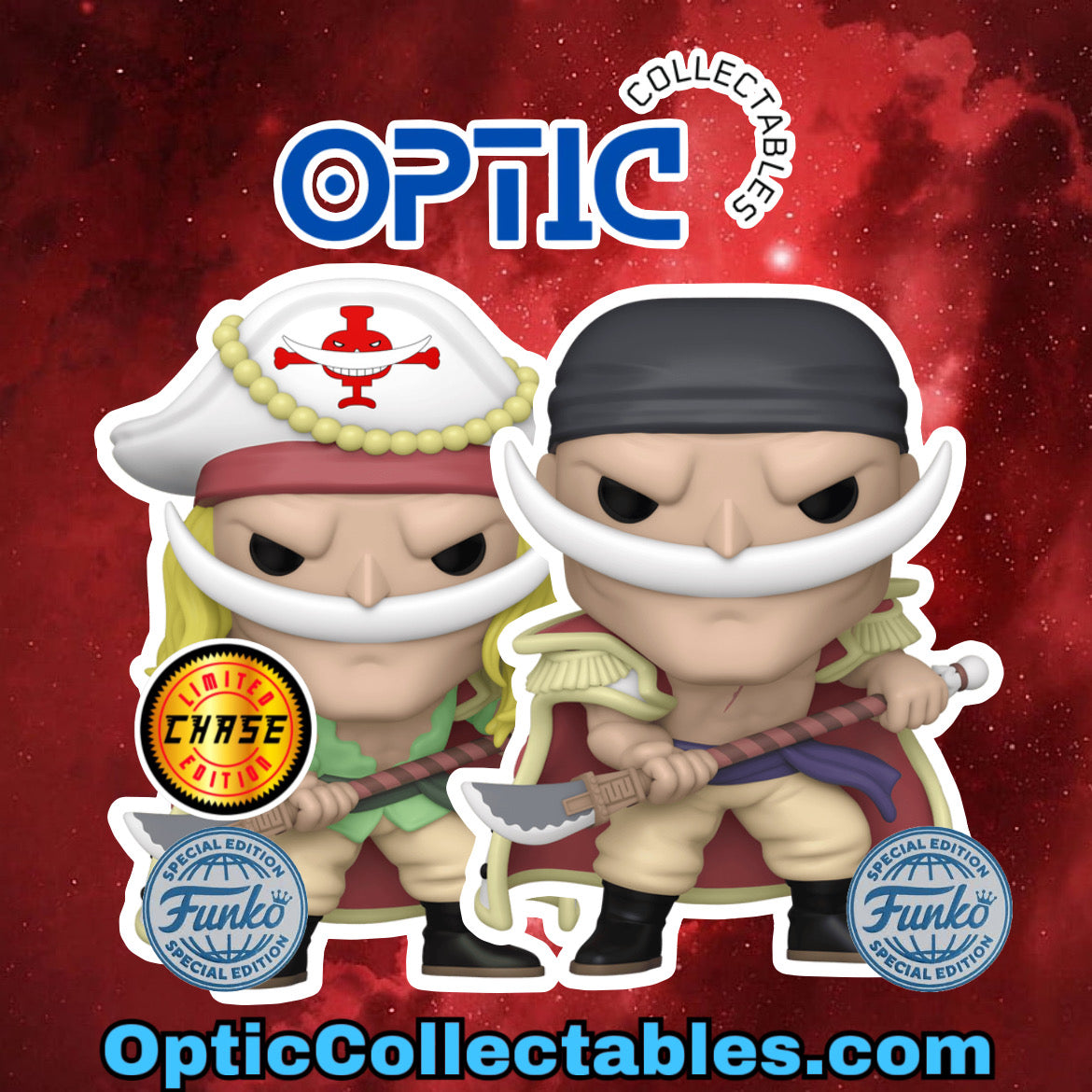 One Piece WhiteBeard Common And Chase Funko Pop