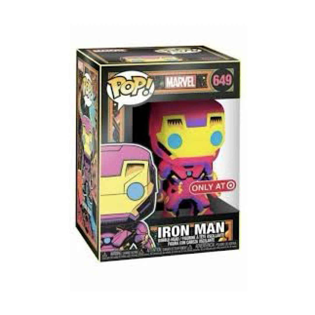 Funko Pop Marvel : Black Light IRON MAN #649 Vinyl Figure