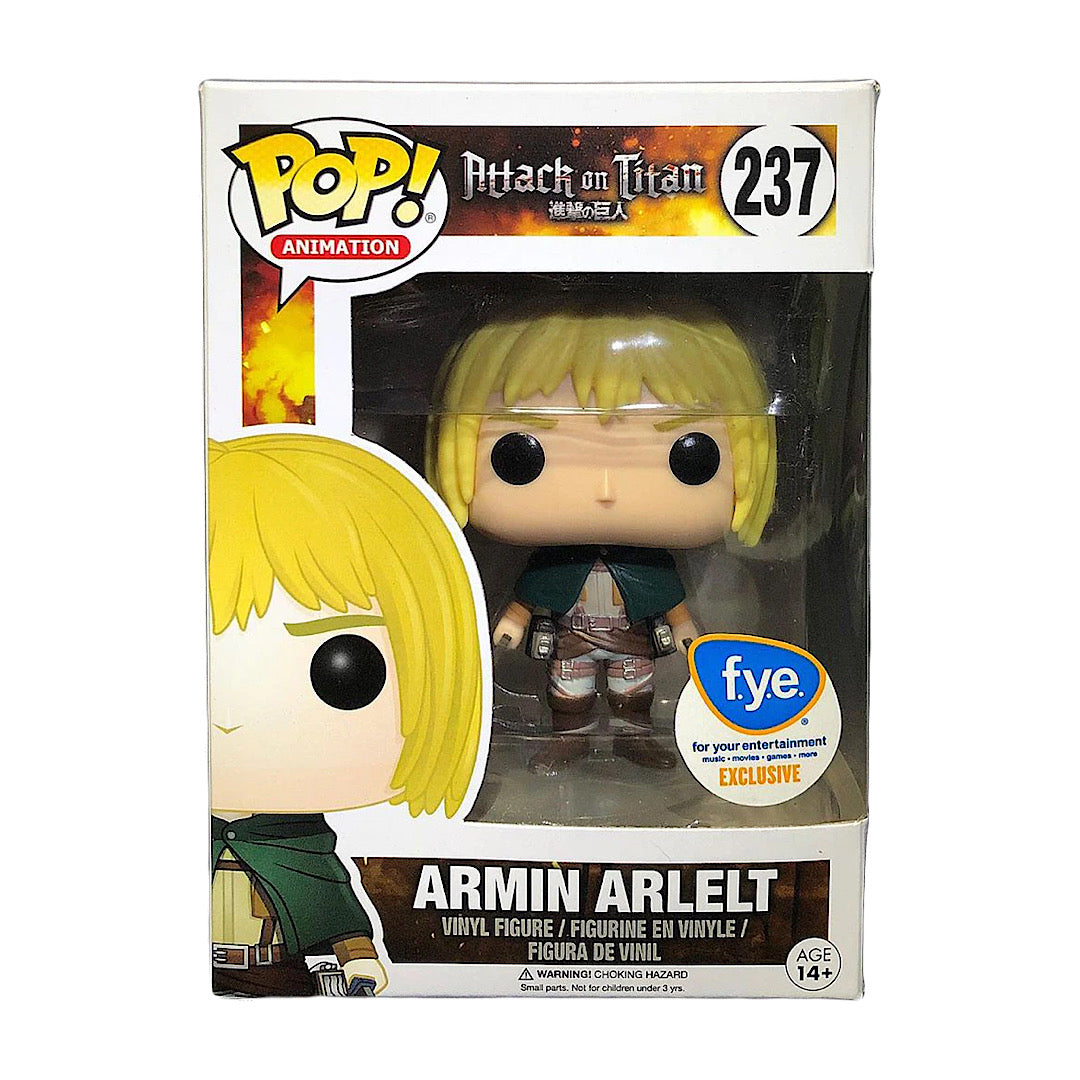 Armin Arlelt Funko Pop 237 Attack On Titan FYE Exclusive Vaulted Anime