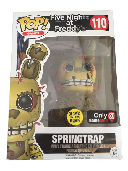 Funko POP! Five Nights at Freddys Glow Springtrap #110 Exclusive