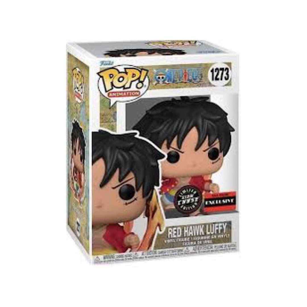 Funko Pop Animation One Piece - Red Hawk Luffy Chase & Common Bundle (AAA Exclusive)
