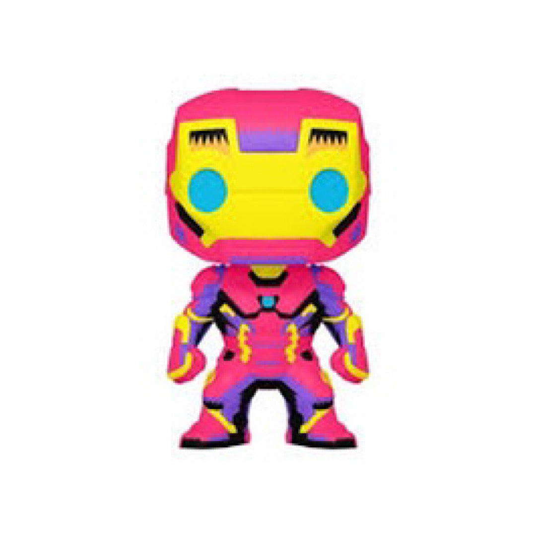 Funko Pop Marvel : Black Light IRON MAN #649 Vinyl Figure