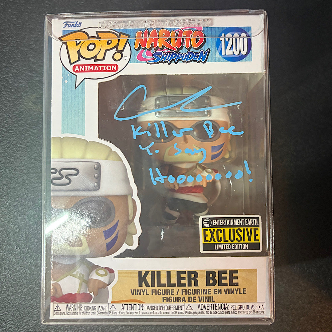 Naruto Killer Bee Entertainment Earth Exclusive Autographed Funko Pop