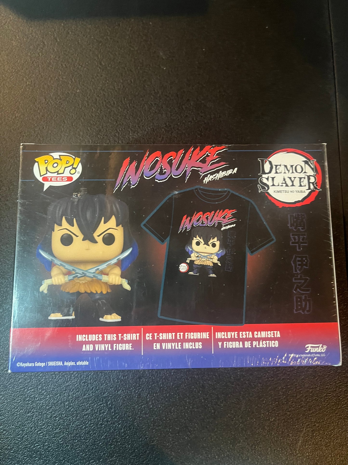 Funko Pop! Tee Demon Slayer Inosuke 1057 GameStop Exclusive T Shirt Large SEALED