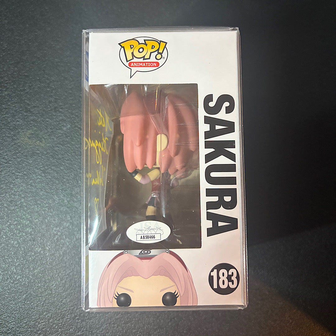 Naruto Sakura Autographed Funko Pop