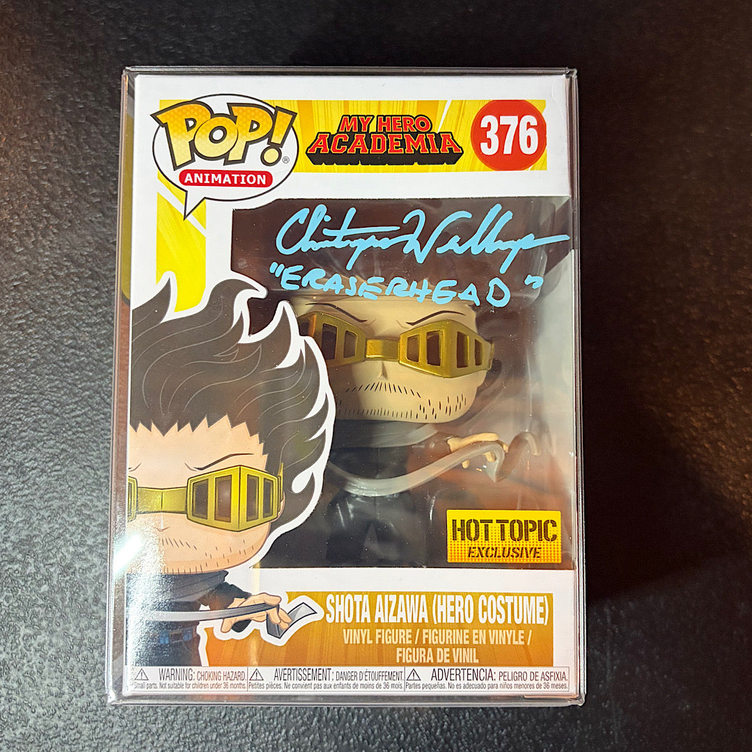 My Hero Academia Shota Aizawa Hero Costume Hot Topic Exclusive Signed Autographed Funko Pop
