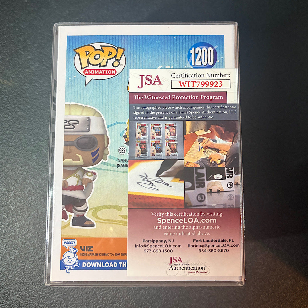 Naruto Killer Bee Entertainment Earth Exclusive Autographed Funko Pop