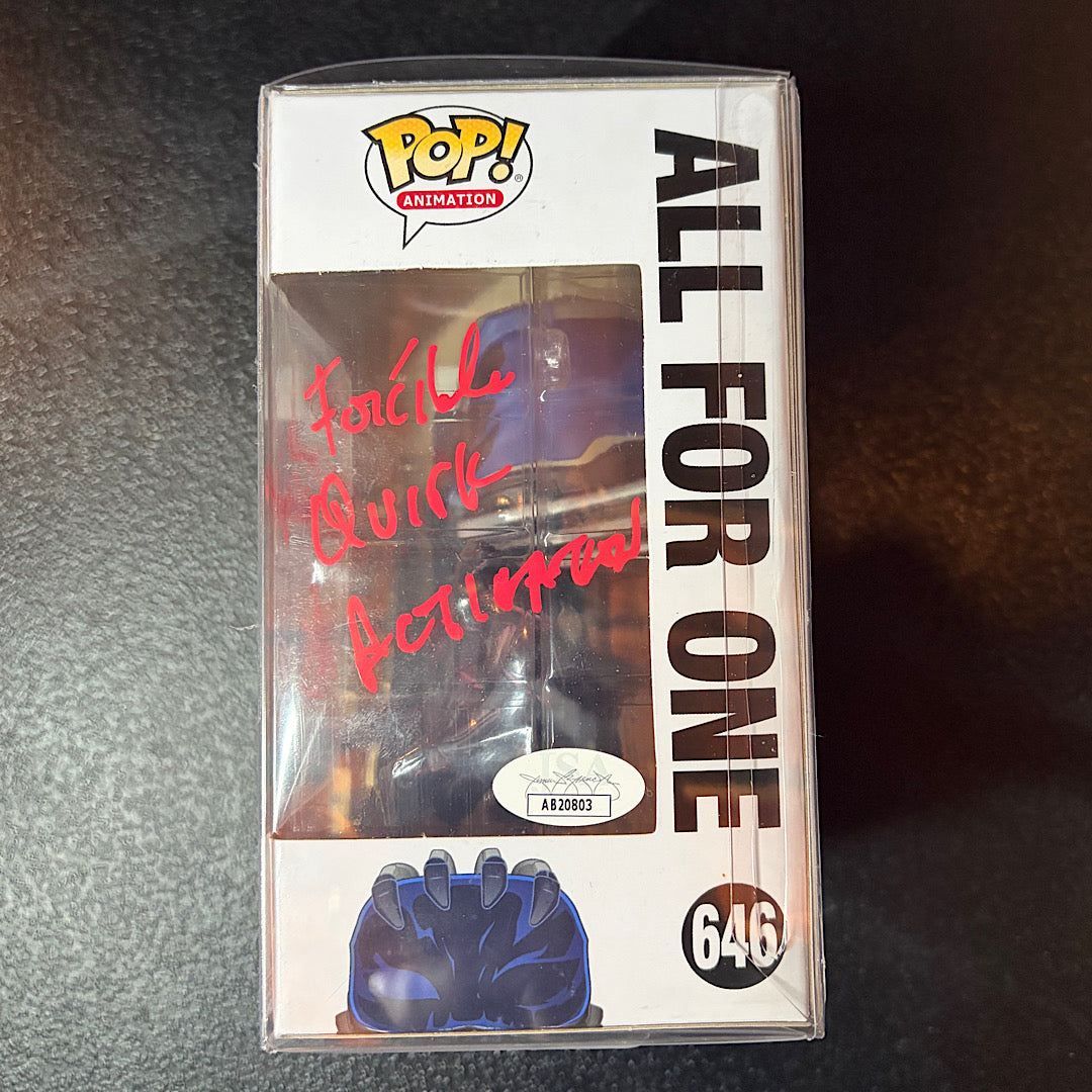 My Hero Academia All For One Big Apple Collectibles Exclusive Signed Autographed Funko Pop