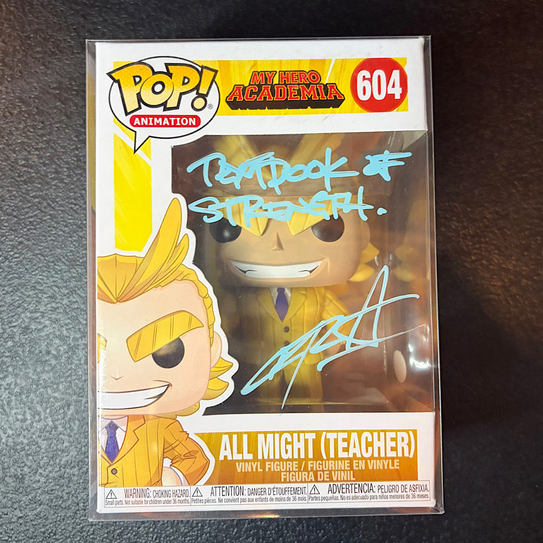 My Hero Academia All Might Teacher Signed Autographed Funko Pop