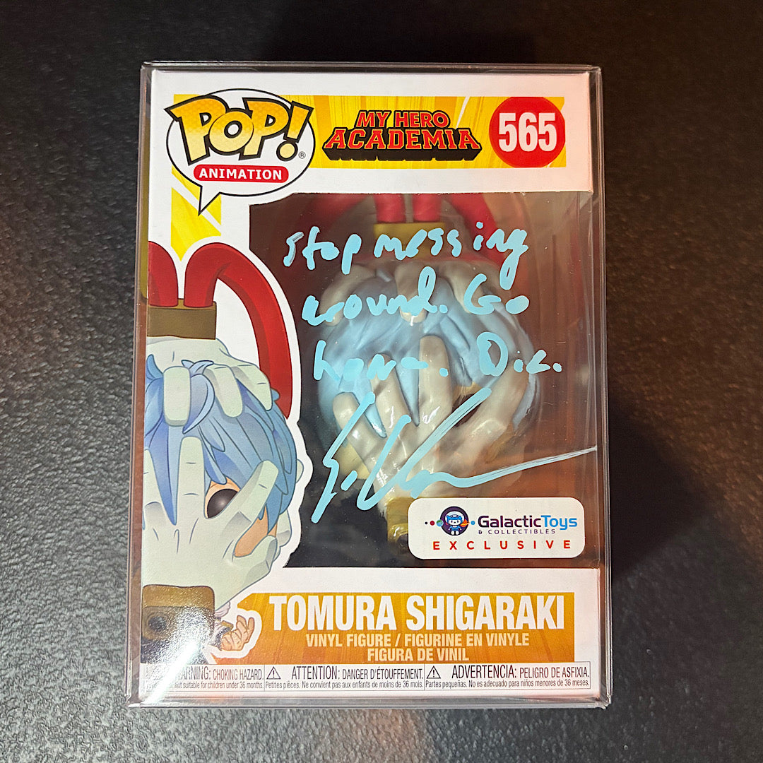My Hero Academia Tomura Shigaraki Galactic Toys Exclusive Signed Autographed Funko Pop