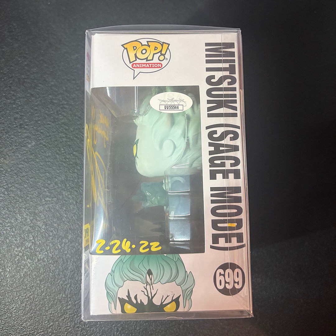 Boruto Mitsuki Sage Mode Glow In The Dark Hot Topic Exclusive Autographed Funko Pop