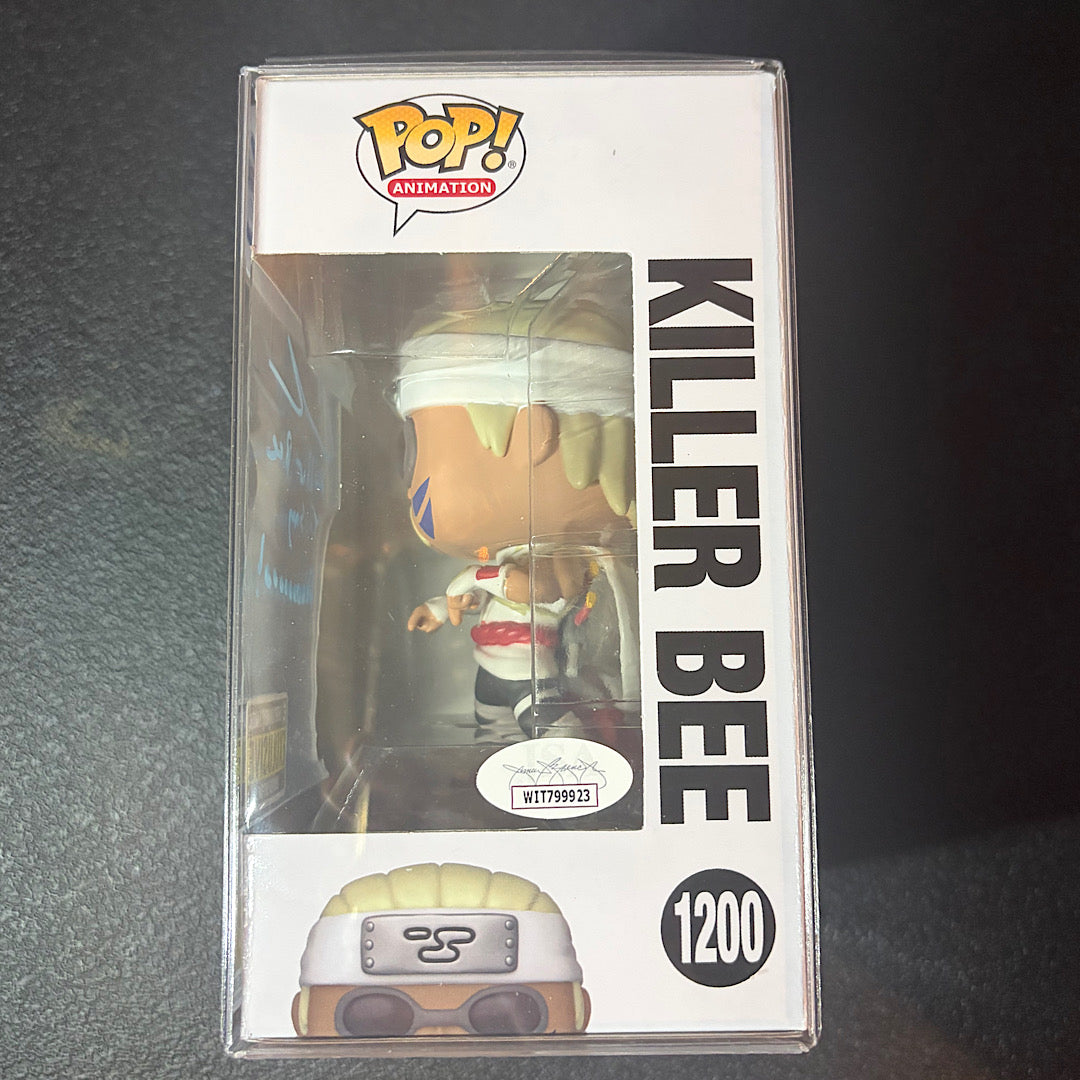 Naruto Killer Bee Entertainment Earth Exclusive Autographed Funko Pop