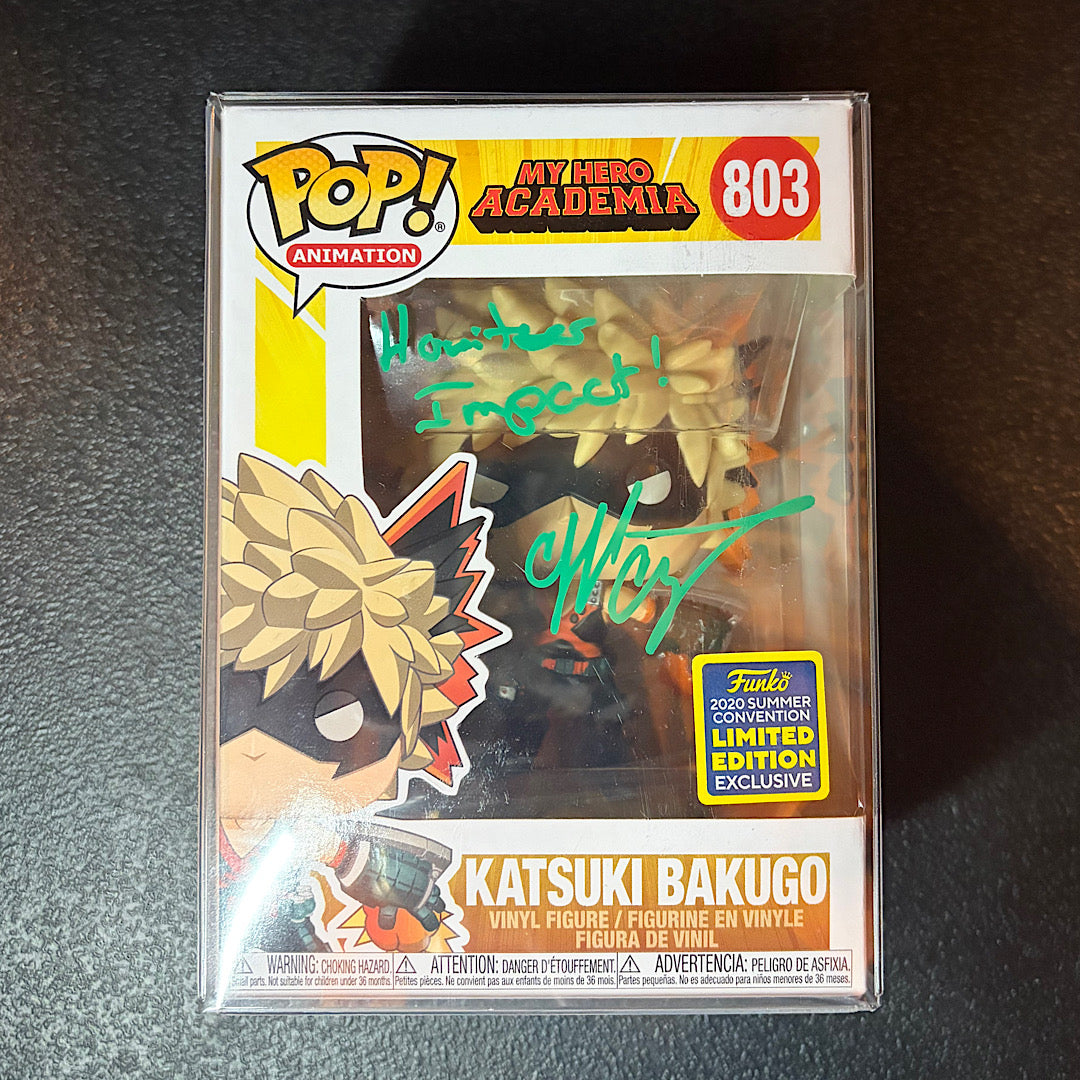 My Hero Academia Katsuki Bakugo 2020 Summer Convention Exclusive Signed Autographed Funko Pop