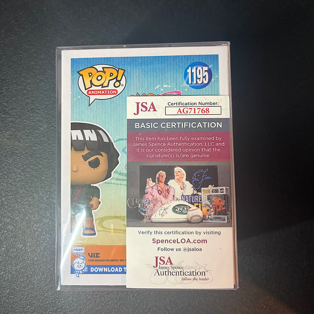 Naruto Might Guy Autographed Funko Pop