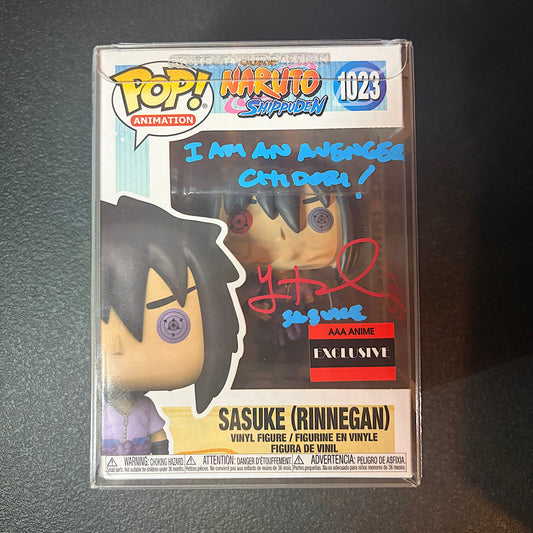 Naruto Sasuke Rinnegan AAA Anime Exclusive Autographed Funko Pop