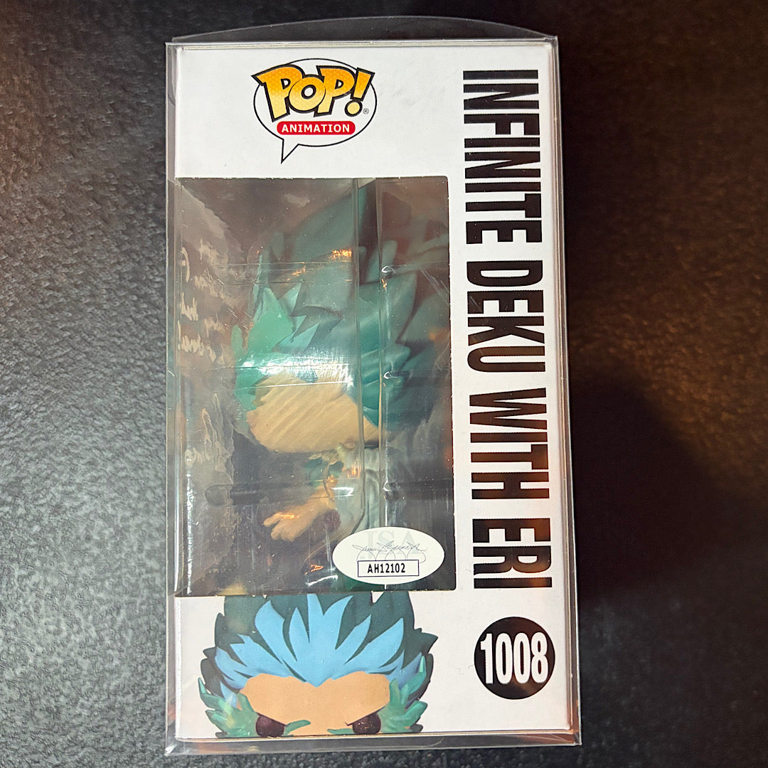My Hero Academia Infinite Deku With Eri Signed Autographed Funko Pop