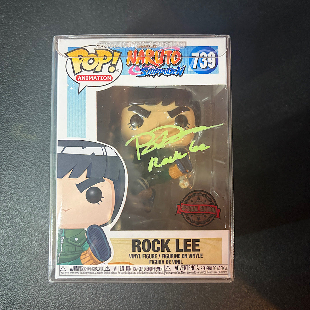Naruto Rock Lee Special Edition Exclusive Autographed Funko Pops