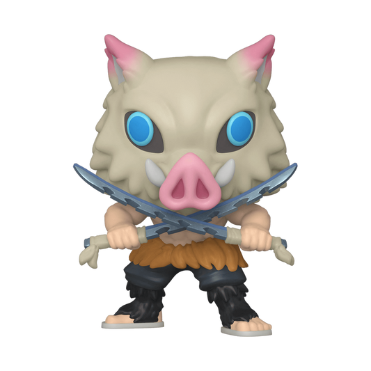 Inosuke Hashibira #875 (Flocked) Funko Pop! - Demon Slayer - Chalice Collectibles Exclusive