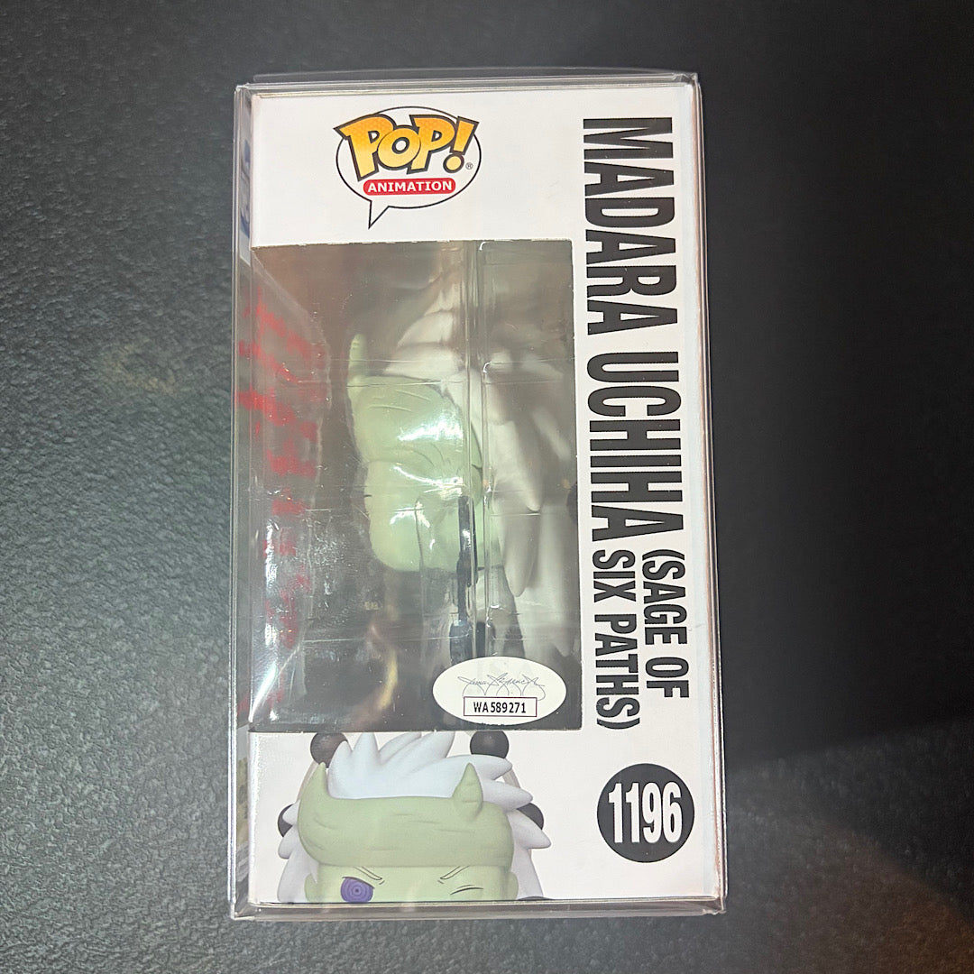 Naruto Madara Uchiha Sage Of Six Paths Autographed Funko Pops