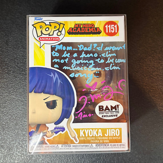 My Hero Academia Kyoka Jiro Bam Exclusive Signed Autographed Funko Pop