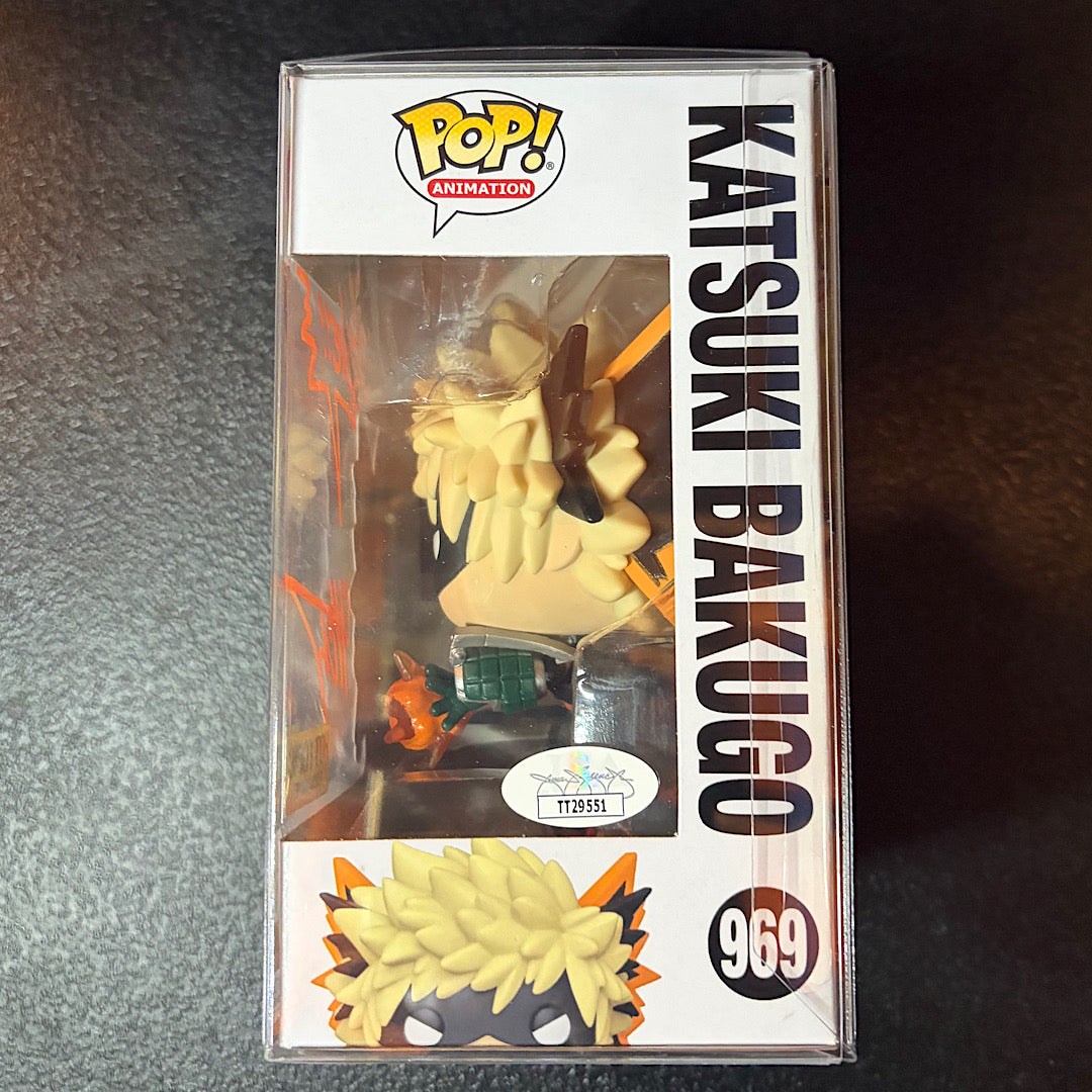 My Hero Academia Katsuki Bakugo Hot Topic Exclusive Signed Autographed Funko Pop